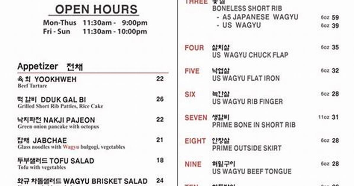 10 Butchers Korean Bbq Complete Menu Guide: Must-Order Dishes, Combos, and Tips