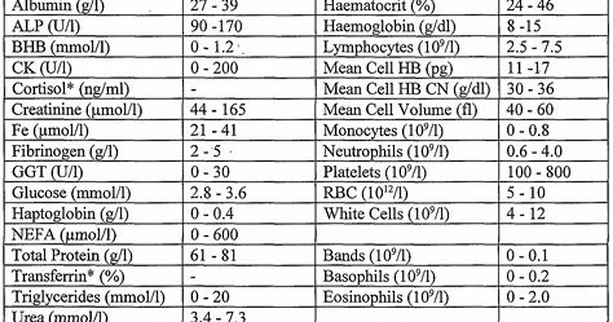Agap Blood Test Reference Ranges: Normal Chart Values and How to Read Them