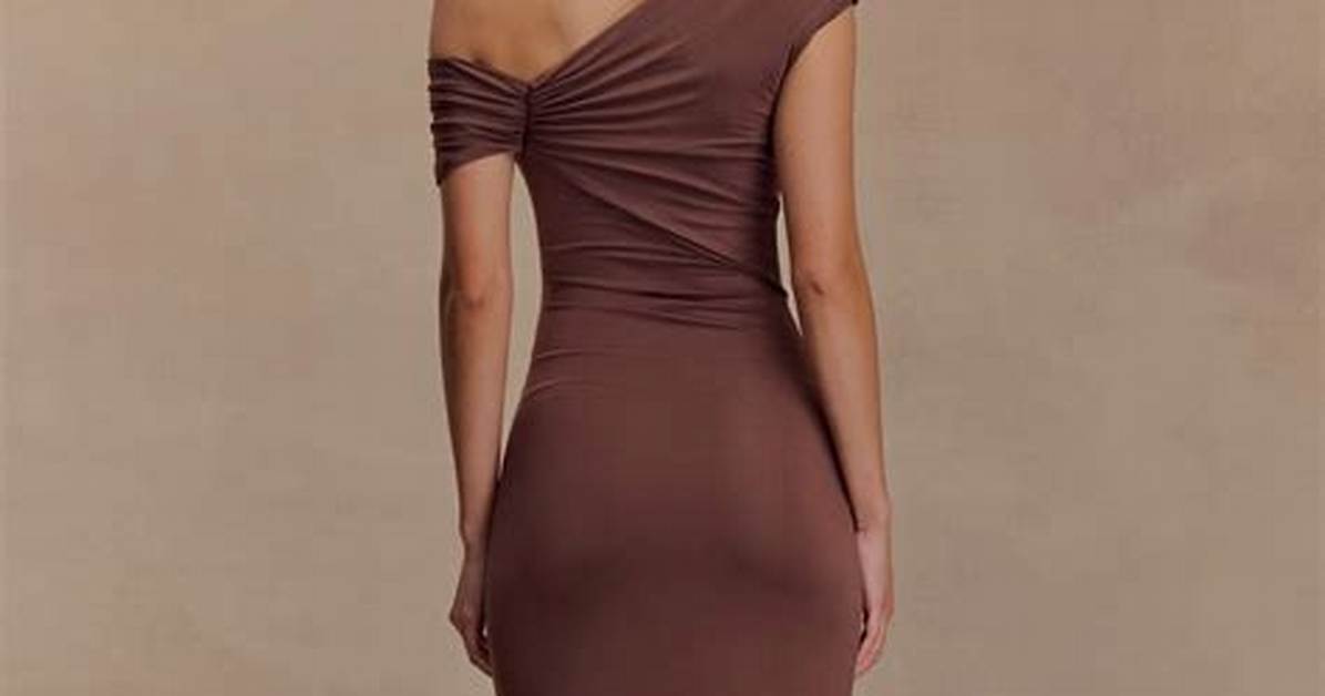 Ashford Asymmetrical Slinky Maxi Dress Try-on: Unfiltered Photos, Fit, and Drape