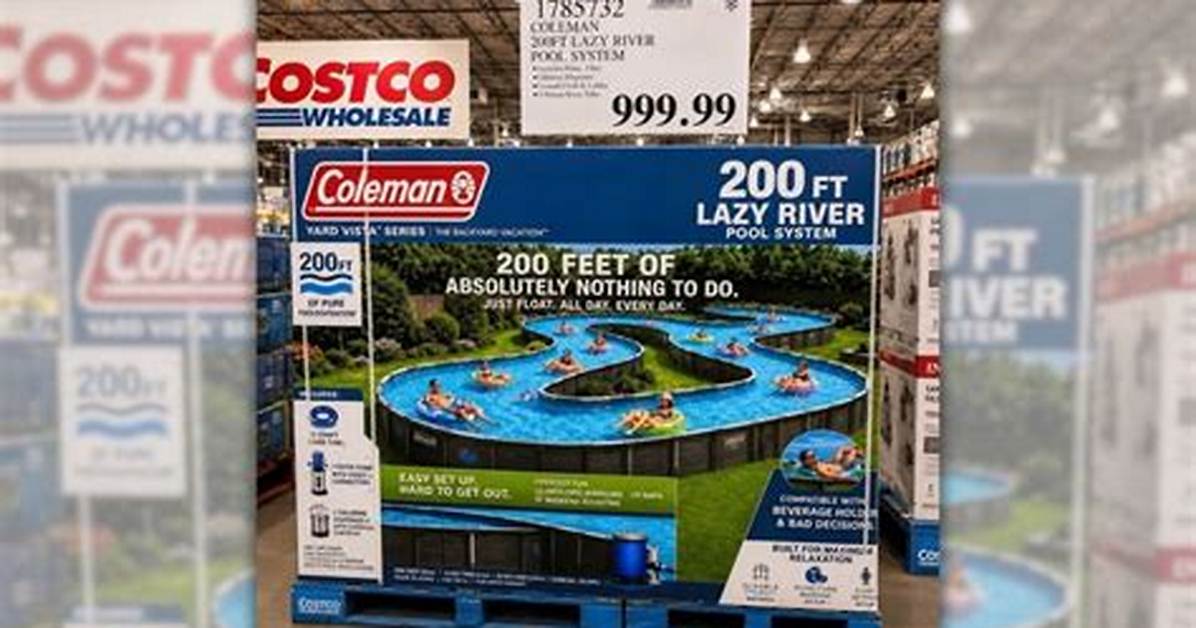 Coleman 200 Ft Lazy River Pool Fact Check: Snopes and Popsci Debunk Costco Hoax