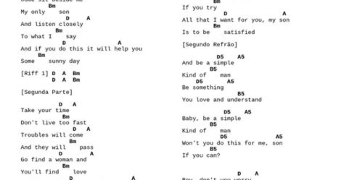 Complete Words to 'Simple Man' by Lynyrd Skynyrd: Lyrics, Meaning, and Guitar Lore Explained