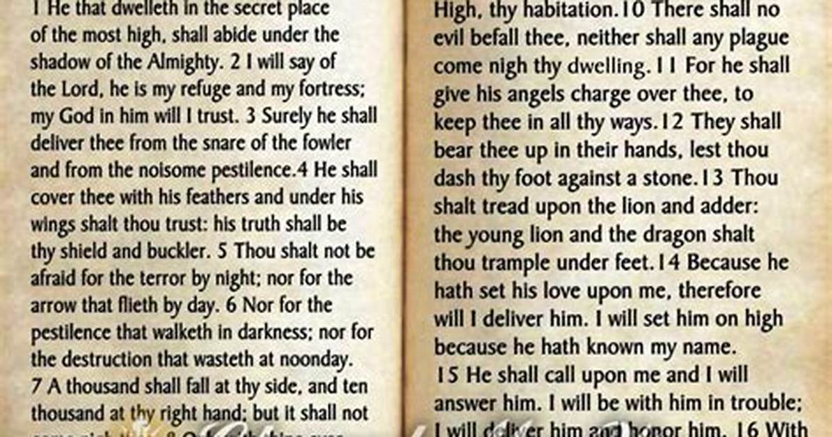 Deconstructing Psalm 91 Kjv: Myth vs Reality Behind the Biblical Armor of Protection