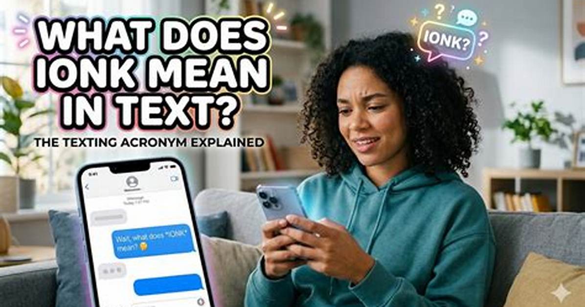 Ionk Meaning in Text: Real Chat Examples on Snapchat and Tiktok