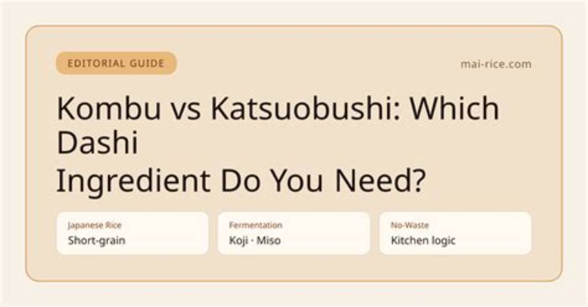 Kombu, Katsuobushi, and Ferment: Visual Anatomy of Authentic Dashi Miso Broth