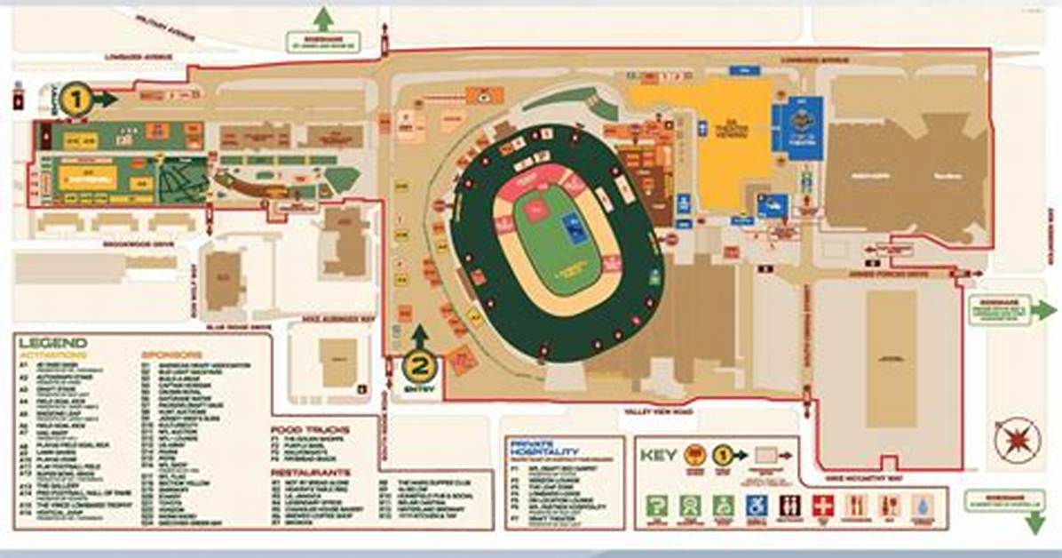 Lambeau Field Gameday Layout: Modern Gate Access and Stadium Map Changes